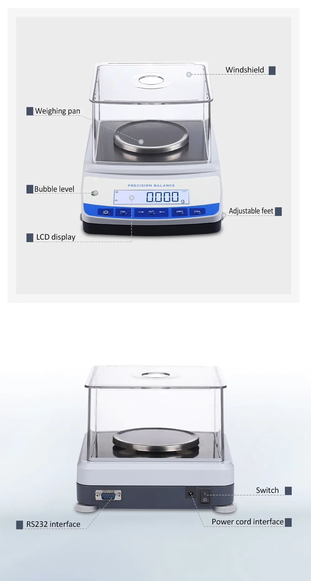 Mt Compact 1mg Analytical Balance With Windshield